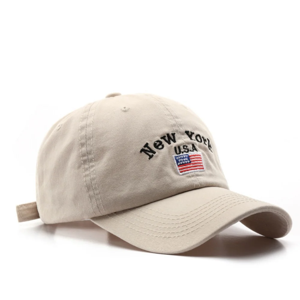 Vintage USA Flag Letter Embroidered Baseball Cap Distressed Wash Unisex Cap, Sun Protection Dad Hat Casual Outdoor Streetwear