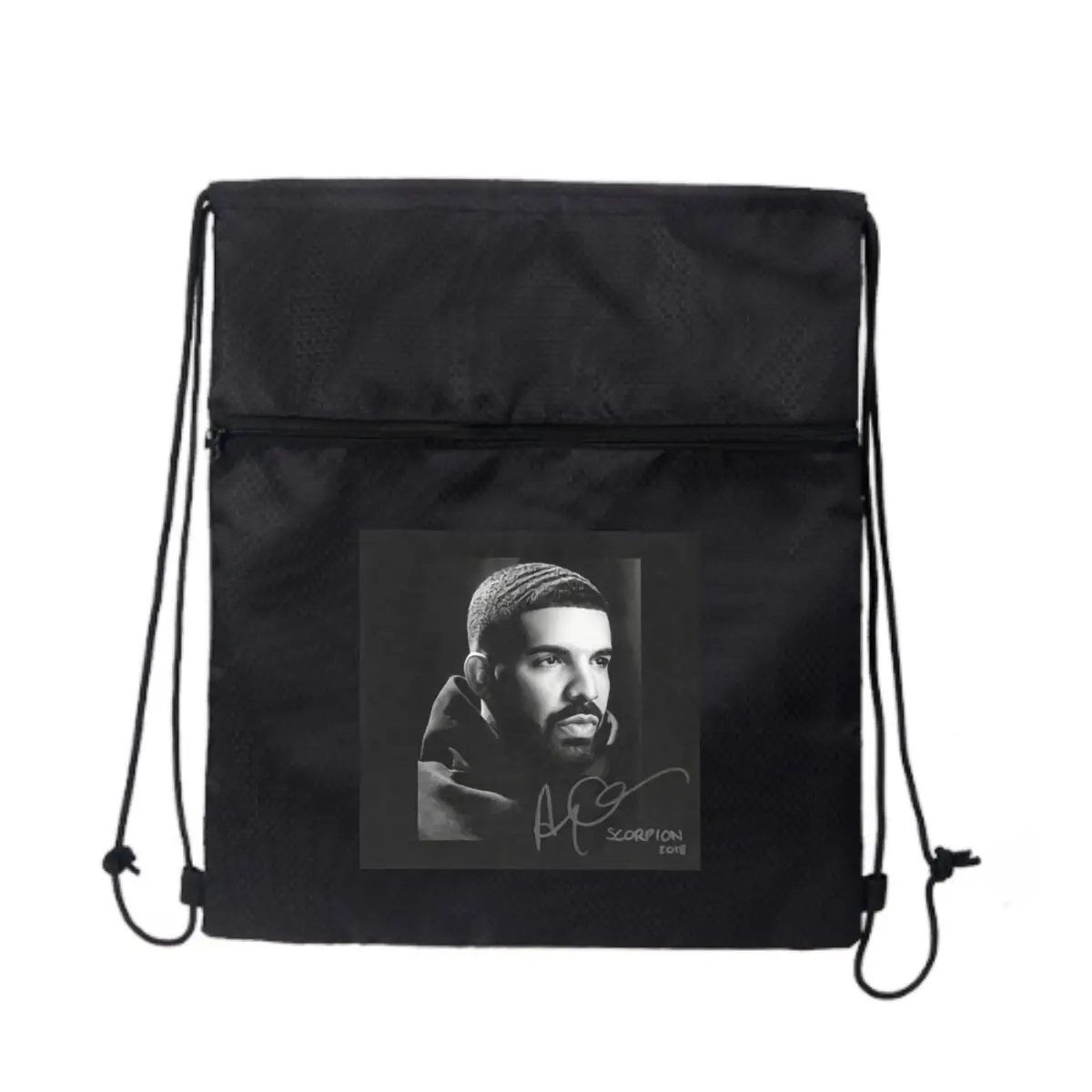 

Сумка на молнии Drake Scorpion Art Themed Design Streetwear на шнурке: смелые принты для городского стиля