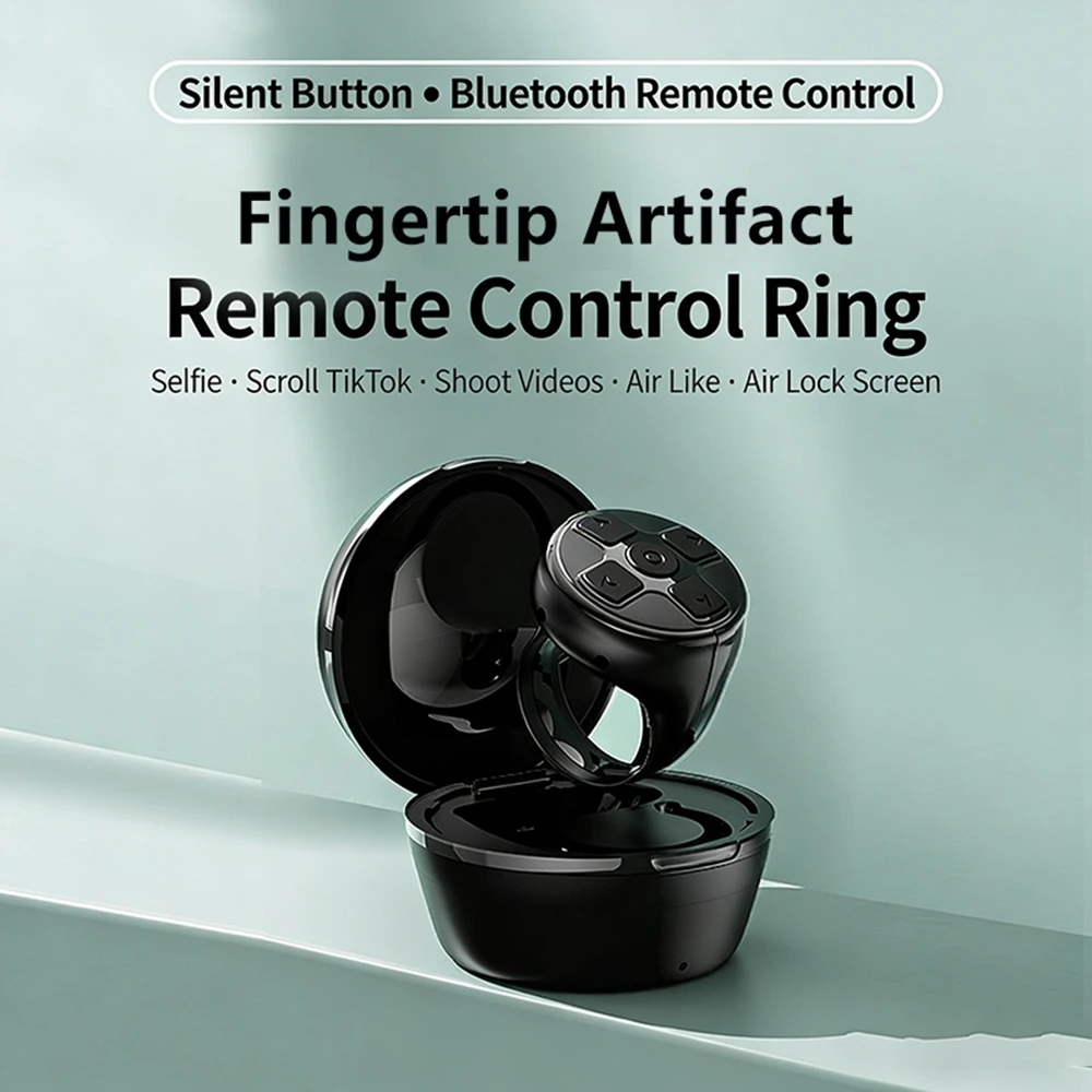 

Multi-function Automatic Remote Control Portable Selfie Browse Video Read E-books Fingertip Controller For Mobile Phone