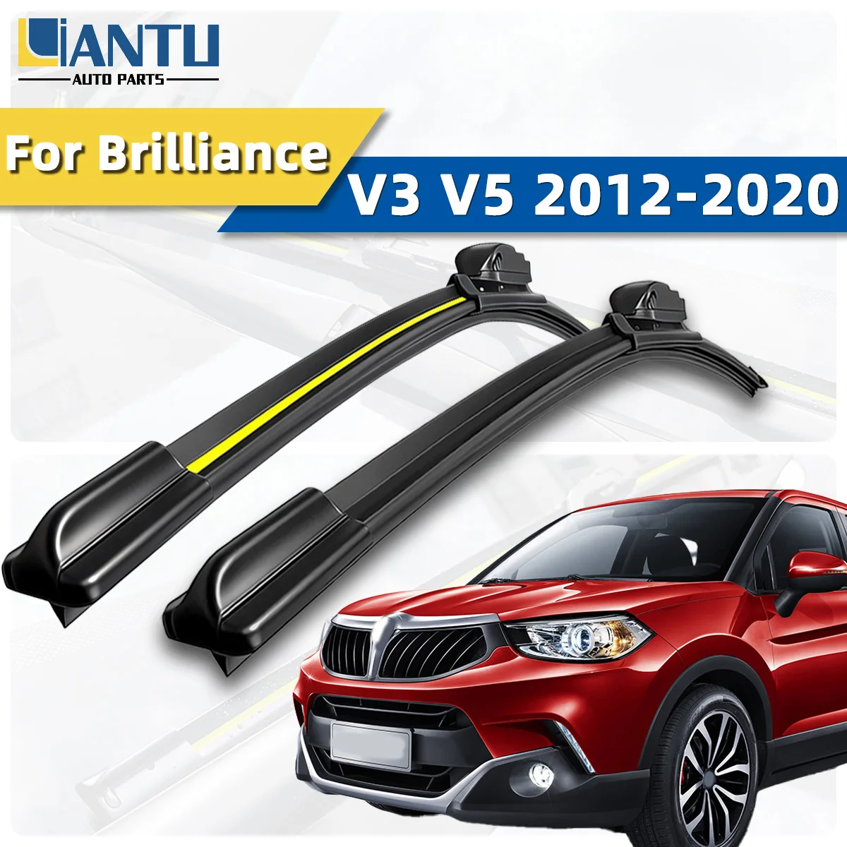 

2PCS Fit For Brilliance V3 2015-2020 V5 2012-2020 Car Windshield Wipers Washers Using Natural High Quality Rubbe Auto Parts