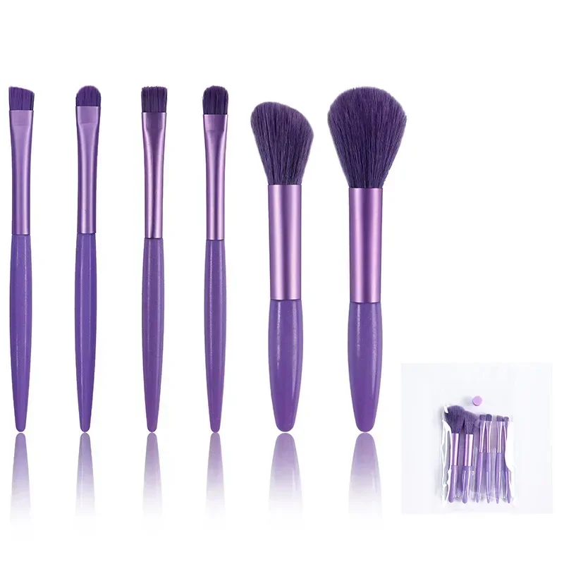 6Pcs/Bag Soft Makeup Brushes Set for Cosmetics Foundation Blush Powder Fluffy Eyeshadow Blending Makeup Brush Beauty Tools Women