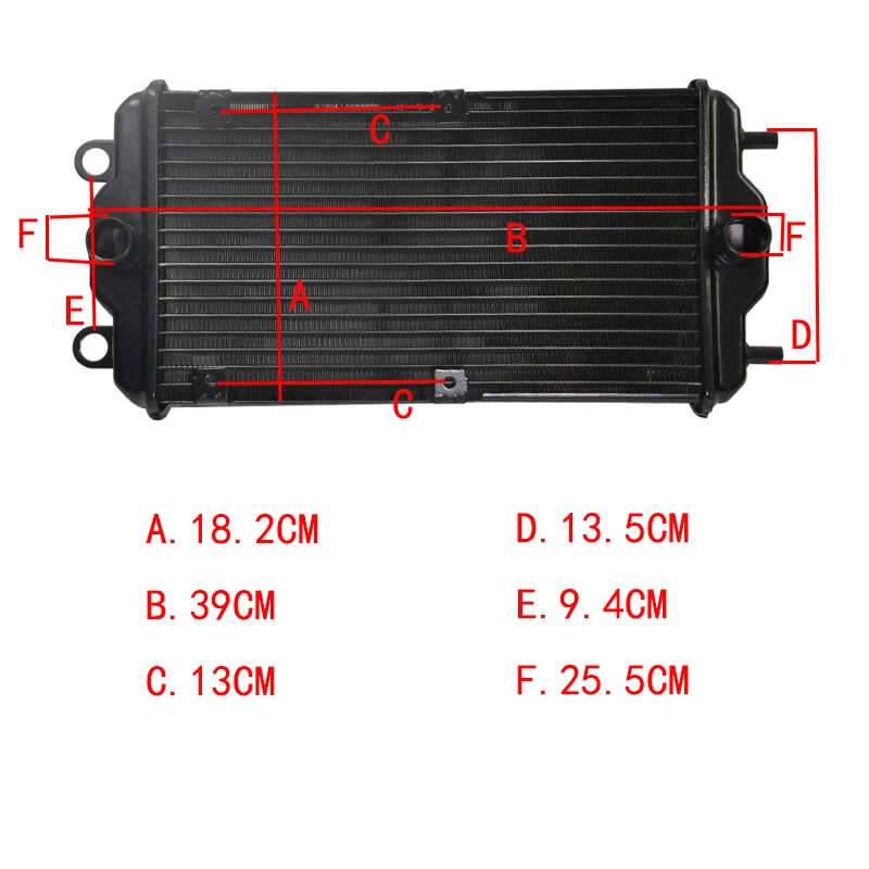 

Motorcycle Aluminium Cooling Radiator For H XG500 XG750 Street 500 750 2015-2018