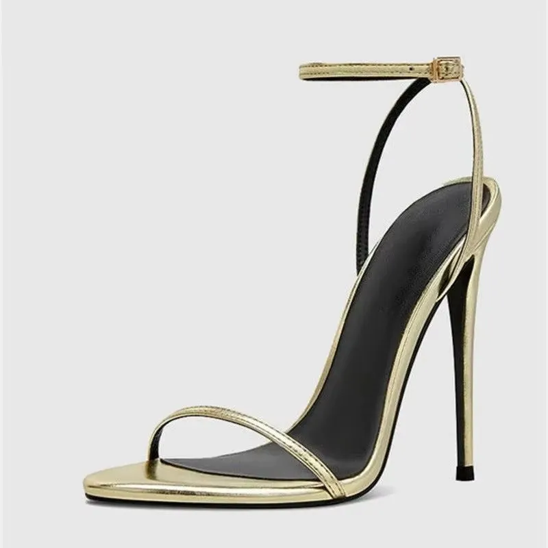 

MKKHOU Fashion Pumps New High Quality Handmade Shoes Sexy Thin Strip High Heel Sandals Women's Modern Open Shoes