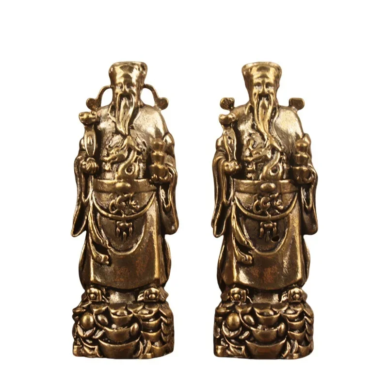 البرونزية الثروة الله تمثال ديكور المنزل تمثال بوذا الحرفية متجر الديكور المواد المعدنية الثقافة الصينية ديكورات المنزل النحت