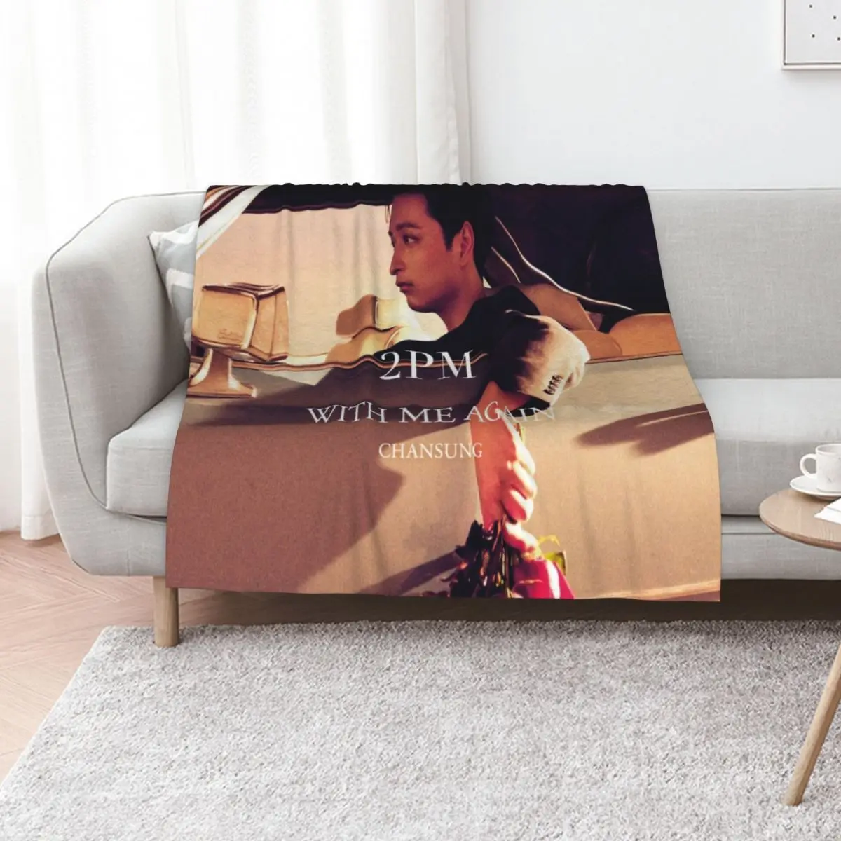2PM With Me Again - CHANSUNG Throw Blanket Summer Flannel Fabric Sofa Thins Blankets For Bed Beautifuls Blankets