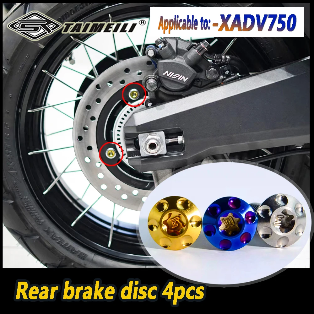 TAIMEILI Titanium Alloy Motorcycle Bolts Are Suitable for Honda XADV750 Modification Screw Repair # 2