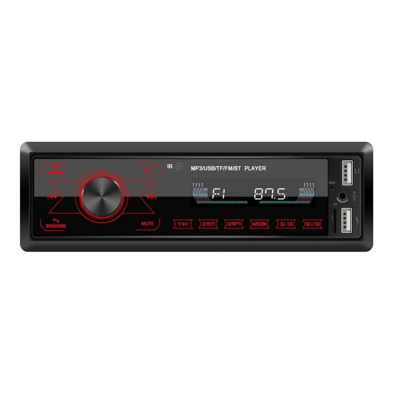 Car Stereo Bluetooth Touch Screen Car Radio Bluetooth 4X60W 7 Colours 2USB/SD/AUX Hands Free Bluetooth 87.5-108M