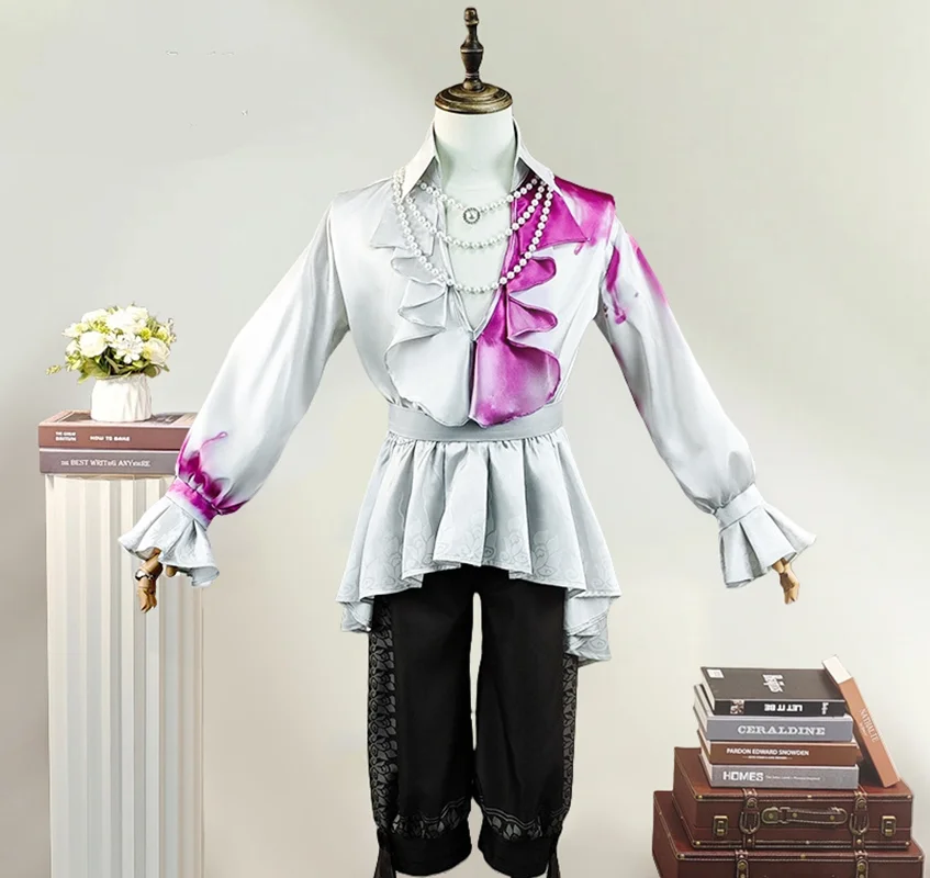 لعبة الهوية الخامس جوزيف ديسولنييهز أزياء تنكرية للمصور معلقة الجلد بدلة موحدة ملابس حفلات الهالوين للرجال البالغين