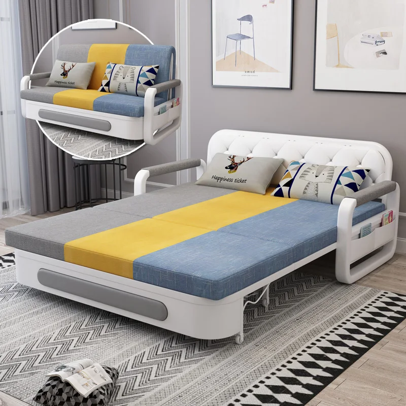 

Folding sofabed multi-function bed telescopic bed dual-purpose bed push-pull bed living room sofabed intelligent sofabed