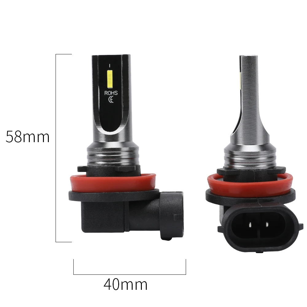 2 قطعة H4 H7 H11 H10 LED سيارة المصابيح الأمامية 3000K 6000K PSX24W 9005 HB3 9006 HB4 H8 H1 H3 أضواء السيارات السيارات القيادة الضباب مصباح