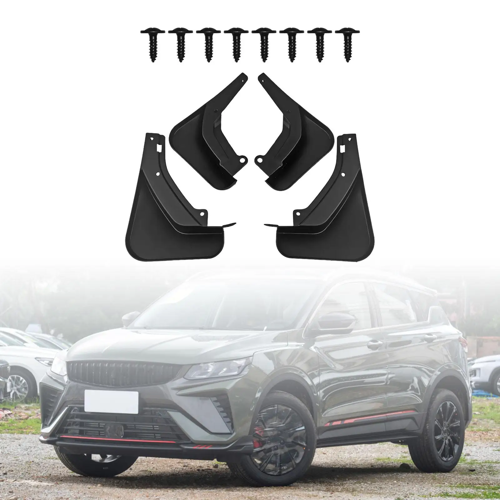 4Pcs Car Wheel Mud Flaps Mud Guards Protection Mudguard Mudflaps for Coolray