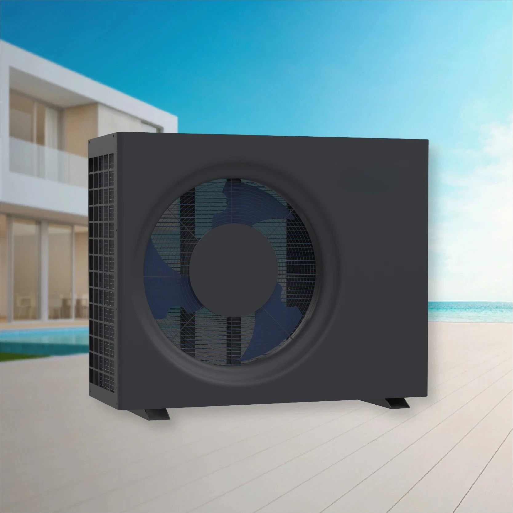 

Outdoor Swimming Pool Heat Pump R32, Full Inverter WiFi Control, Cold Climate Heating, Energy Saving Temperature System