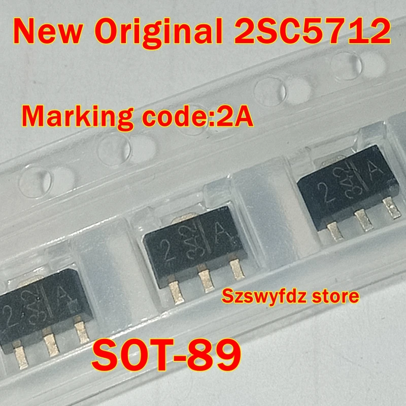 

1pcs to 100pcs New Original 2SC5712 SOT-89 Marking code:2A Transistor Silicon NPN Epitaxial Type