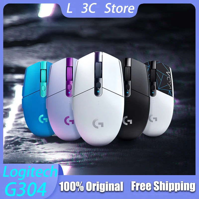 

Original Logitech G304 Wireless Gaming Mouse USB Lightspeed Esports Game Custom PC Laptop Office 6 Programmable Buttons 12000dpi