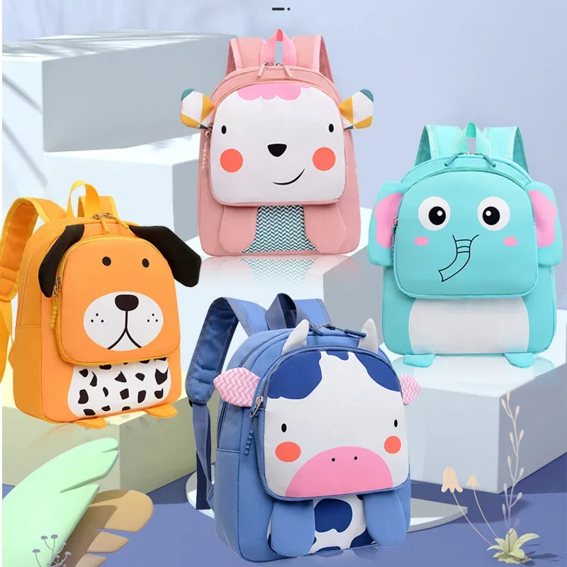 Cartoon Kindergarten Backpack for Children Bag Animal Kids School Bags for Boys Girls Korean Baby Backpack Bags 2-6Y