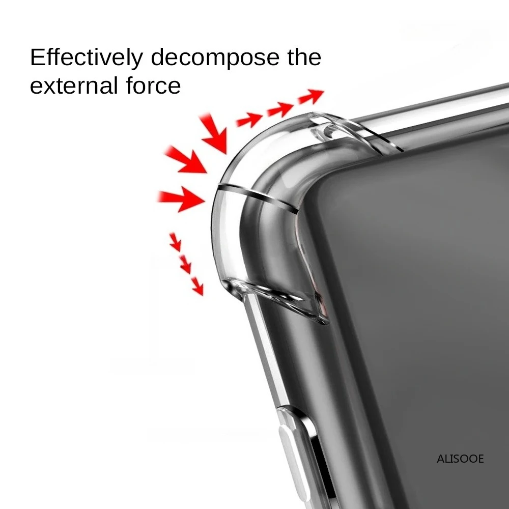 TPU Transparente Abdeckung für T-Mobile Revvl 8/8 Pro 5G Fall Vier-Krümmer Stoßfest Telefon Schutzhülle Fundas capa Coque