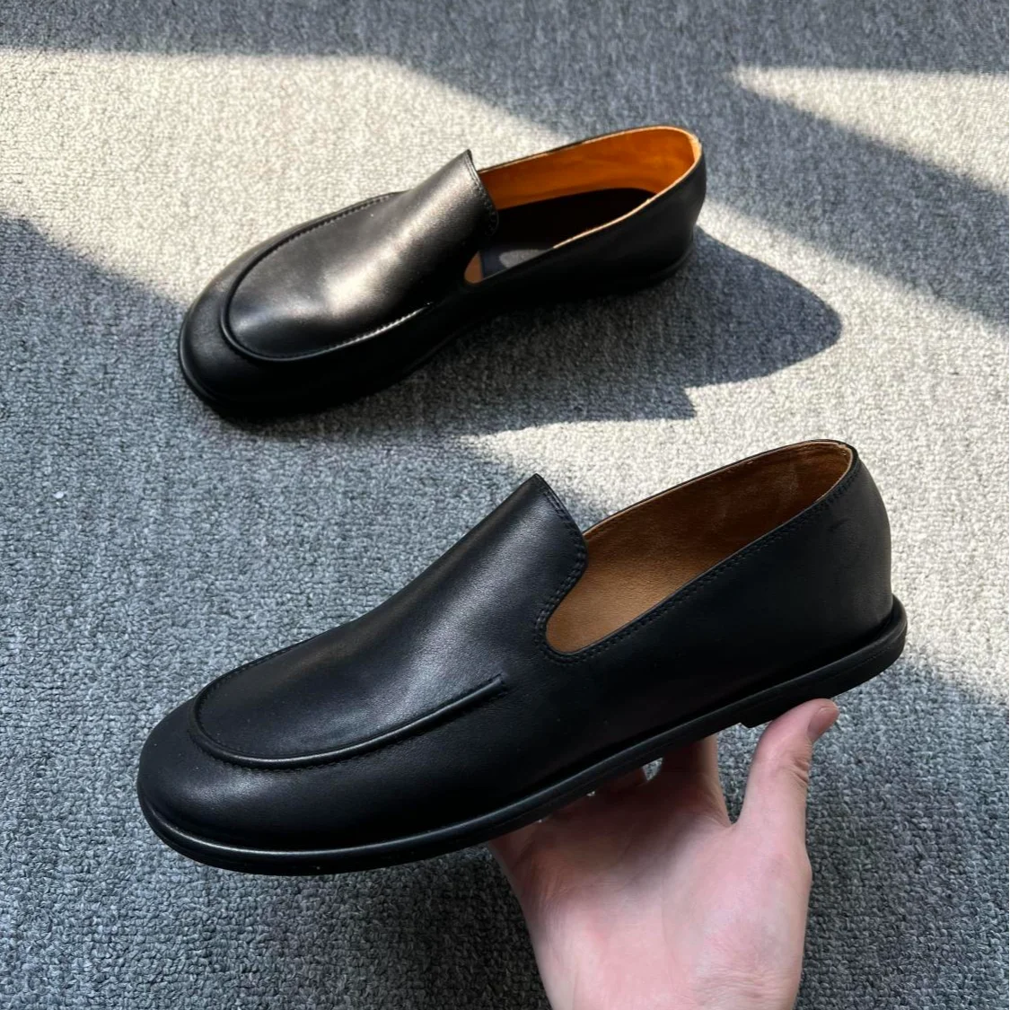 

Bla Slip-On oes Повседневные мужские лоферы из фасоли Thi Bot Кроссовки с круглым носком Faionable Весна Осень