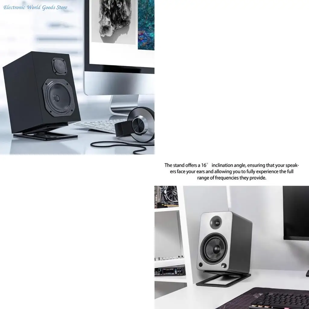 

A3PD Оптимизированная настольная подставка для динамиков под углом 15 градусов с усиленным металлическим основанием для нагрузки