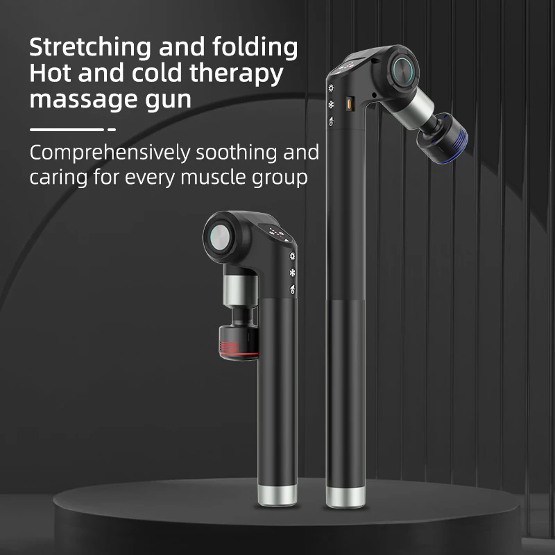 2025 New Portable Handheld Red Light Heat Electric Massage Gun Hot and Cold Compress Features