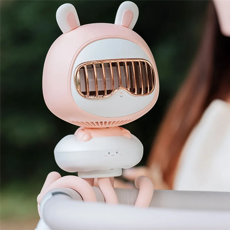 Ventilador portátil de mano, Enfriador de aire eléctrico inalámbrico con batería de 3600Mah, Mini ventiladores de coche recargables sin aspas portátiles de mano-AT64