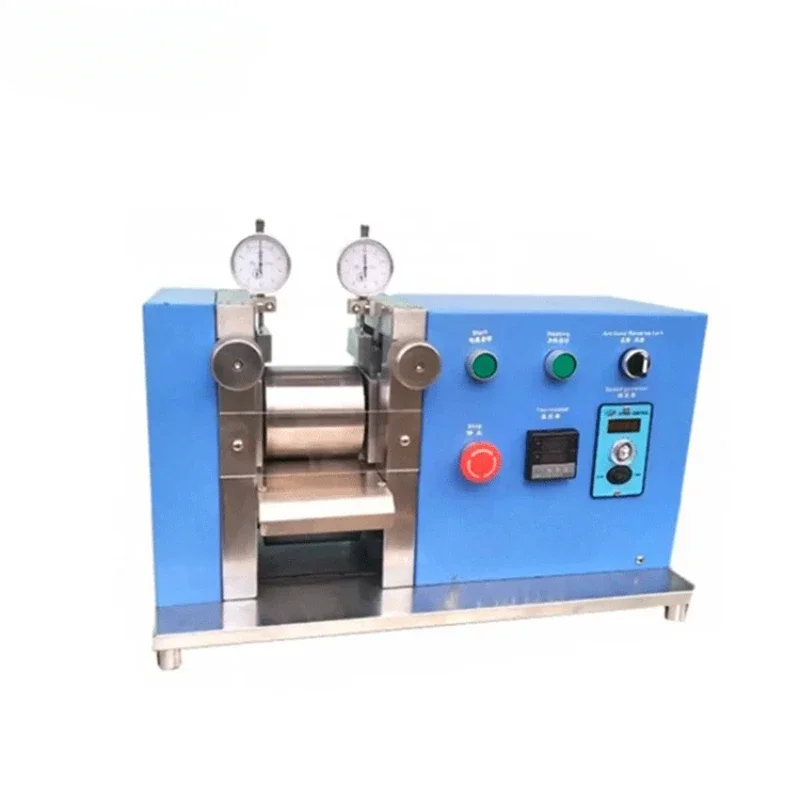 Laboratory Used Small Mini Lithium Li Cell Battery Electrode Heat Roller Press Calender Machine