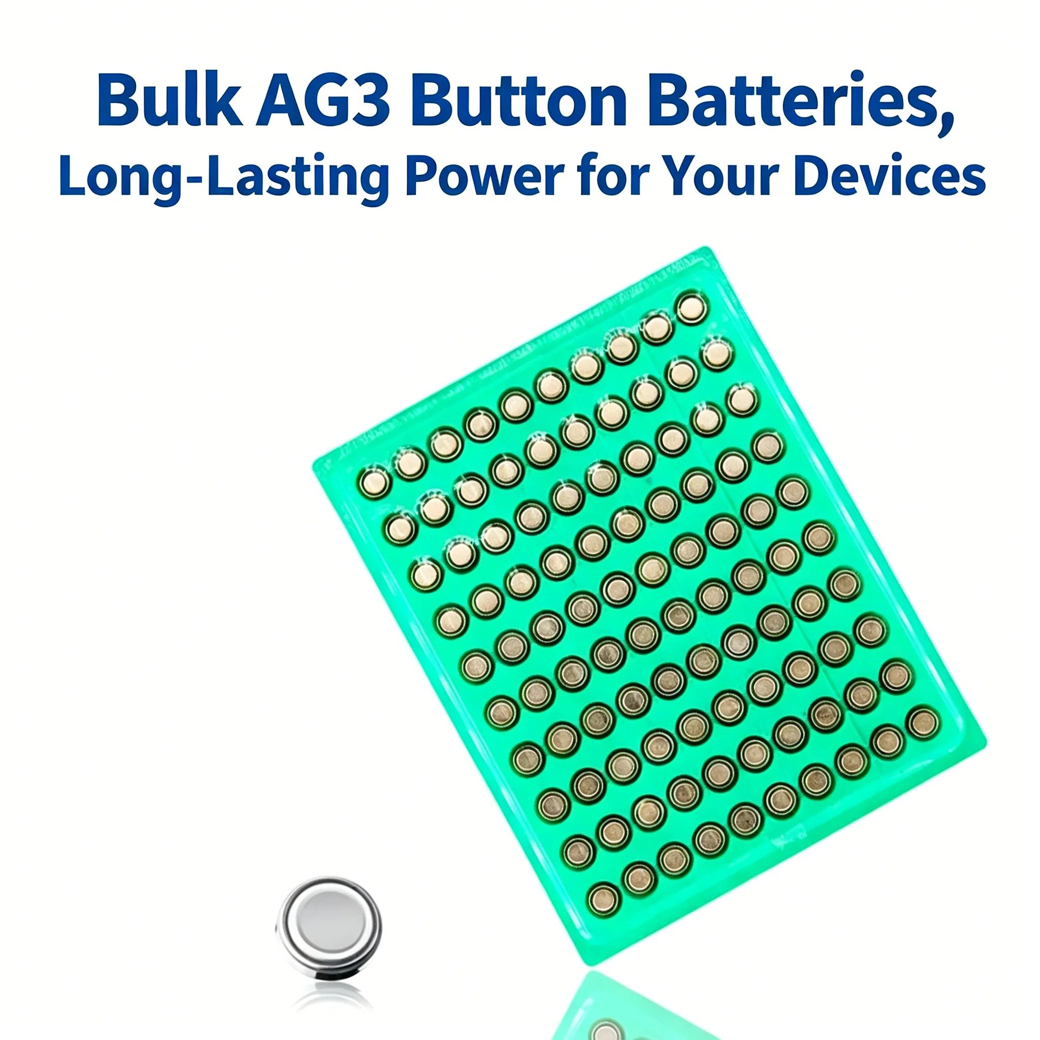 100-500PCS LR41 AG3 Coin Alkaline Battery 1.55V Button Batteries SR41 192 CX41 392 L736 384 SR41SW Calculators Watch Lamp Chain