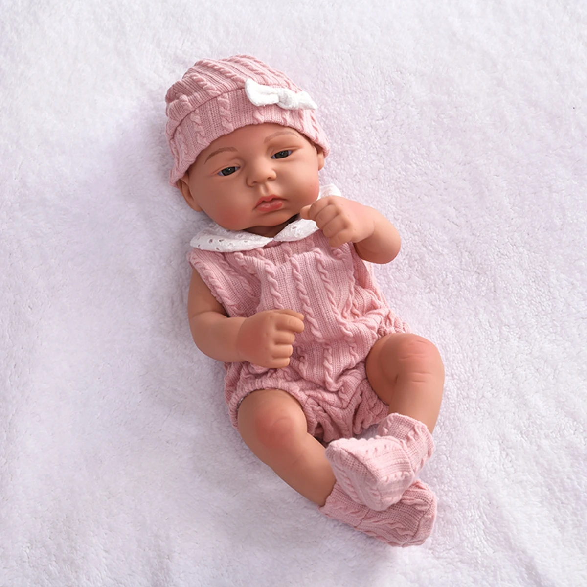 Doll Clothes for 40cm Born Baby Doll Sweater Clothes Dress Set for 16\