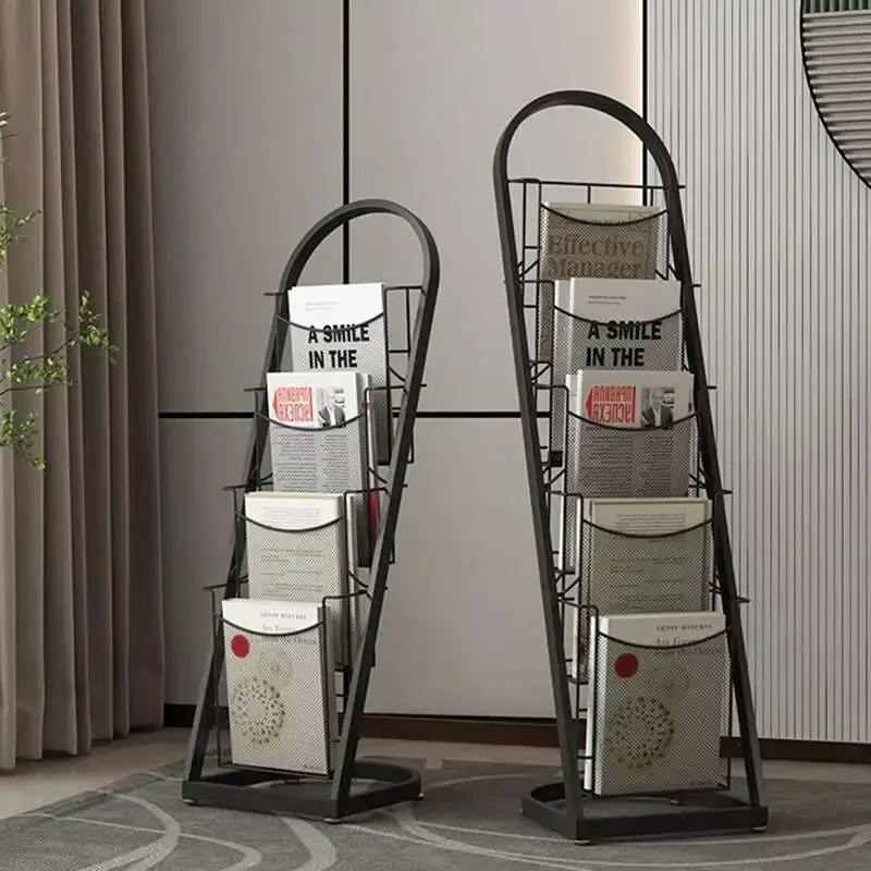 Escada de metal estante armazenamento nórdico minimalista móvel estante exibição branco estante para livros móveis para casa para sala estar