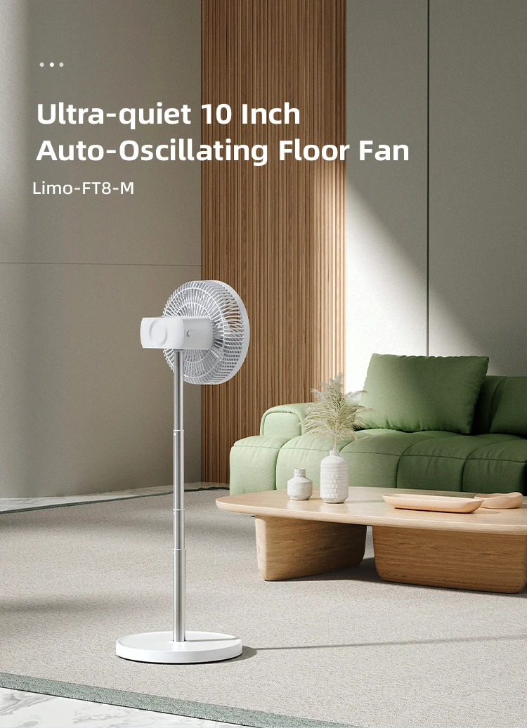 High-performance Table Desktop 10 Inch Auto-Oscillating Floor Fan for Indoor  Household High Speed Fan Velocity