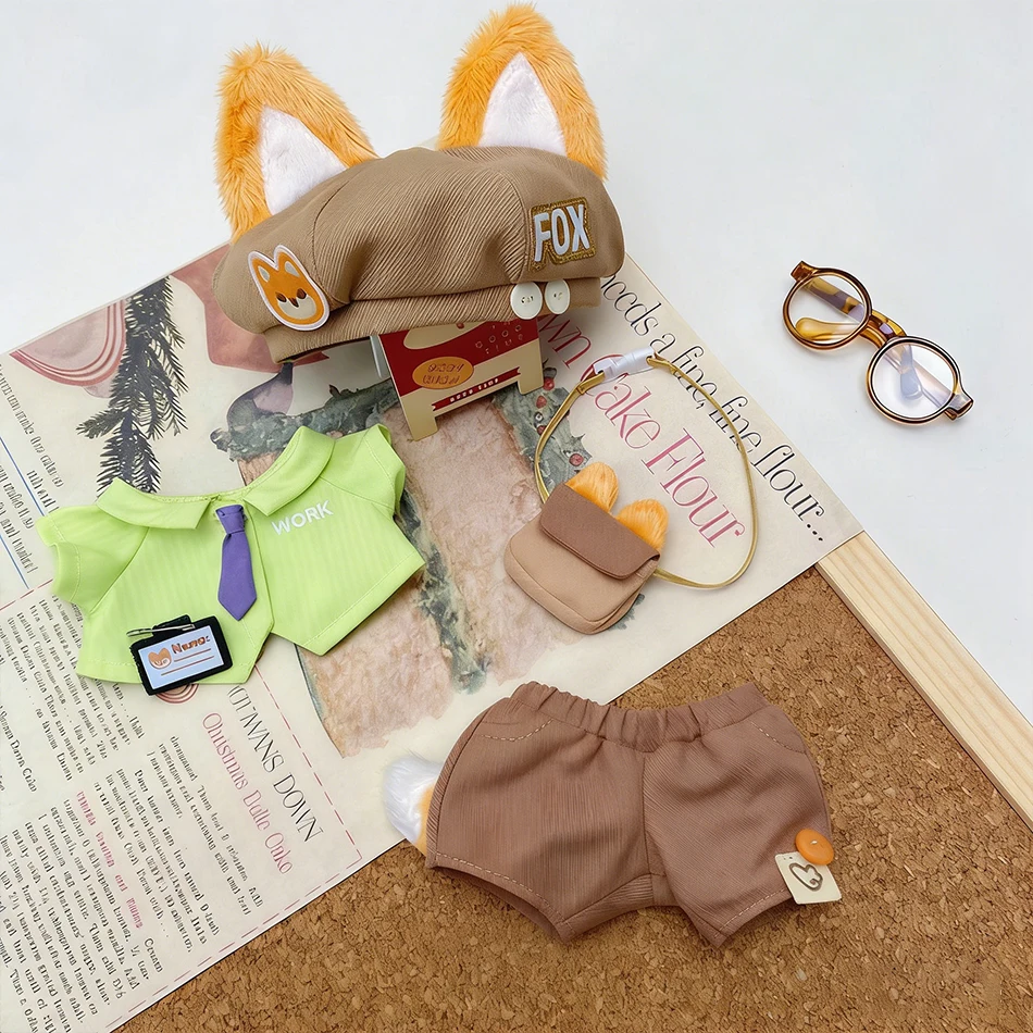 15-17 cm Für Labubu Puppe Nick Wilde Judy Hopps Polizist Tier Cosplay Puppen Kleidung Zubehör Outfit Kleidung geschenk – Detail 19