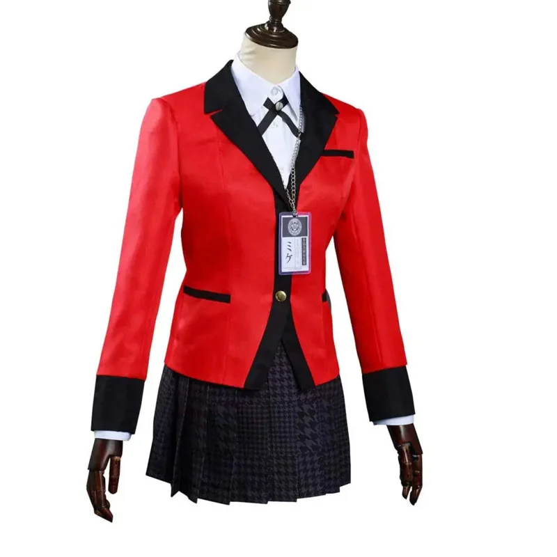 KakeNAFTA-Costume de Cosplay pour Femme, Yumeko Jabami, Uniforme, Jupe Trempée, Halloween