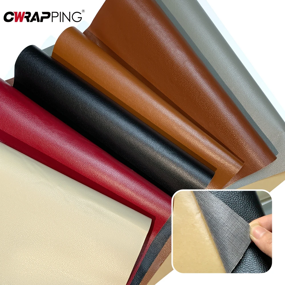 PU Leder Reparatur Patch Wasserdichte Verpackung Folie Auto Vinyl Wrap DIY Ganzkörper Klebrige Selbst-klebe Film Aufkleber Auto zubehör