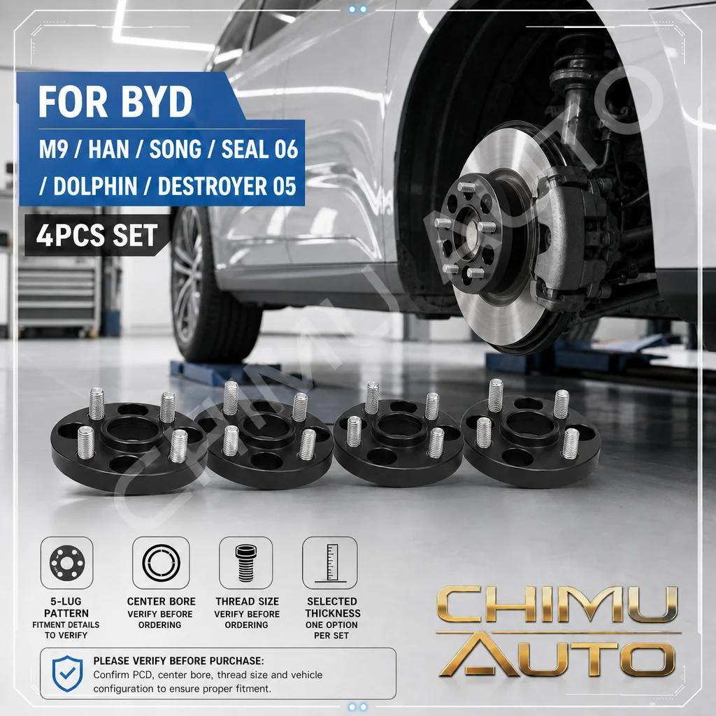 【CHIMU AUTO】FOR BYD M9 Xia Han Song Seal 06 Dolphin Destroyer 05 5-Lug Wheel Spacers 4PCS Set 15-40mm