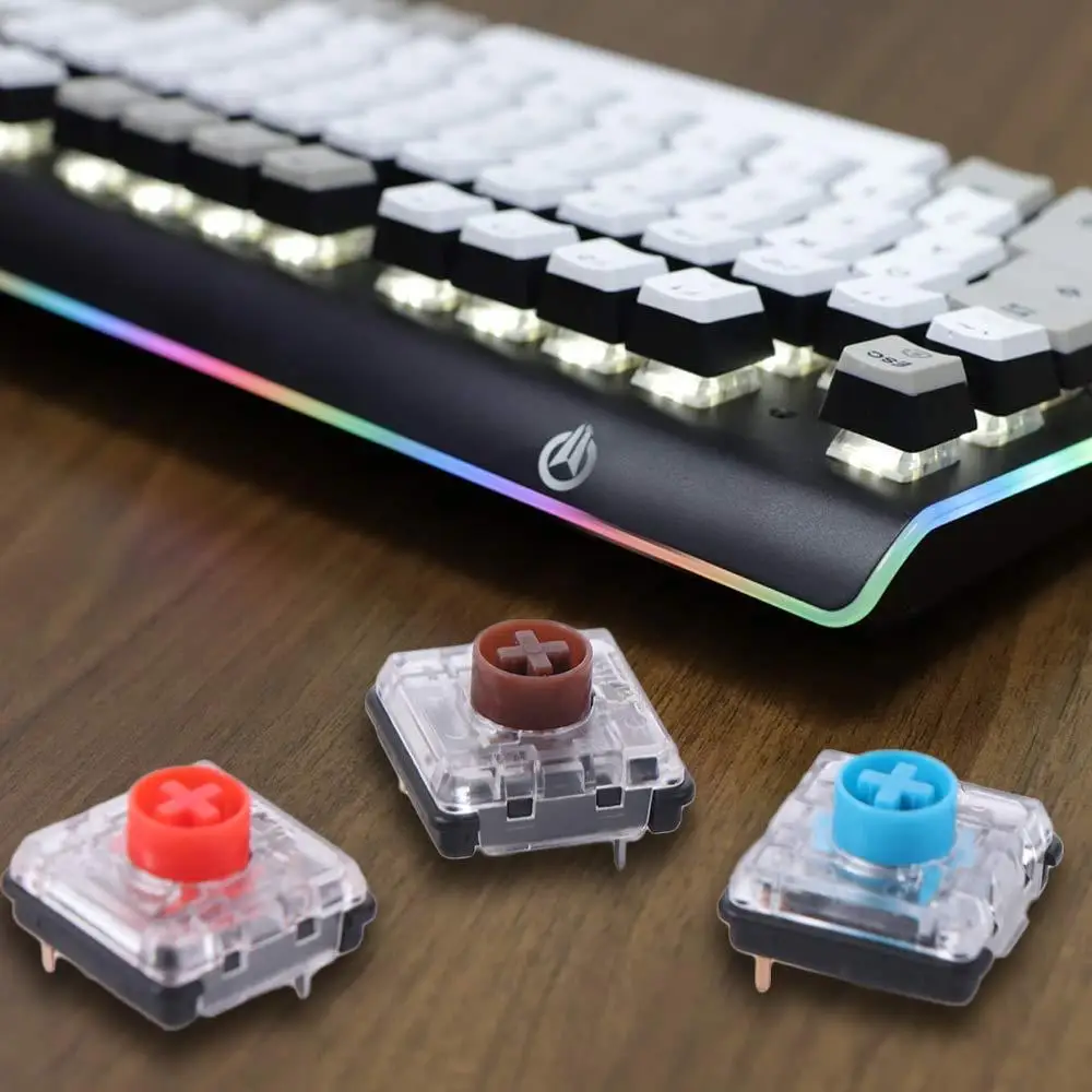 10pcs Acrylic Choc V2 Low Profile Switch High Ultrathin Mini Keyboard Low Profile Switch Custom RGB Low RGB Key Keypad