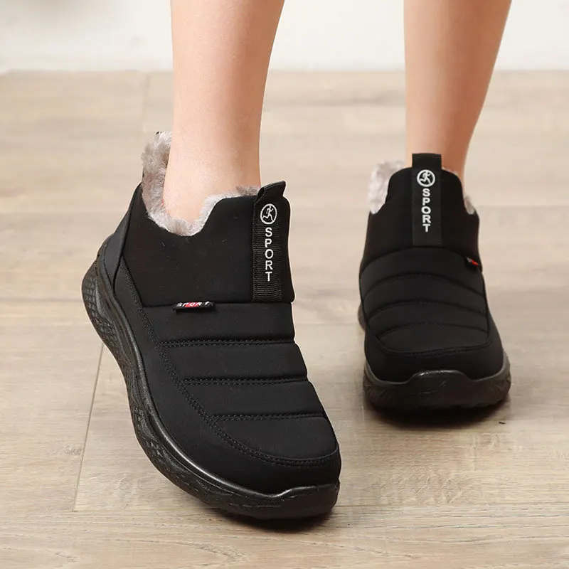 

Shoes for Women Men Fashion Waterproof Couple Snow Boots Winter Warm Boots Trend Comfortable Casual Ankle Boots Botas De Mujer