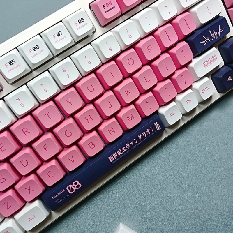 Imagem -04 - Pbt Keycaps para Teclado Mecânico Perfil Xda Dye-sub Eva 08