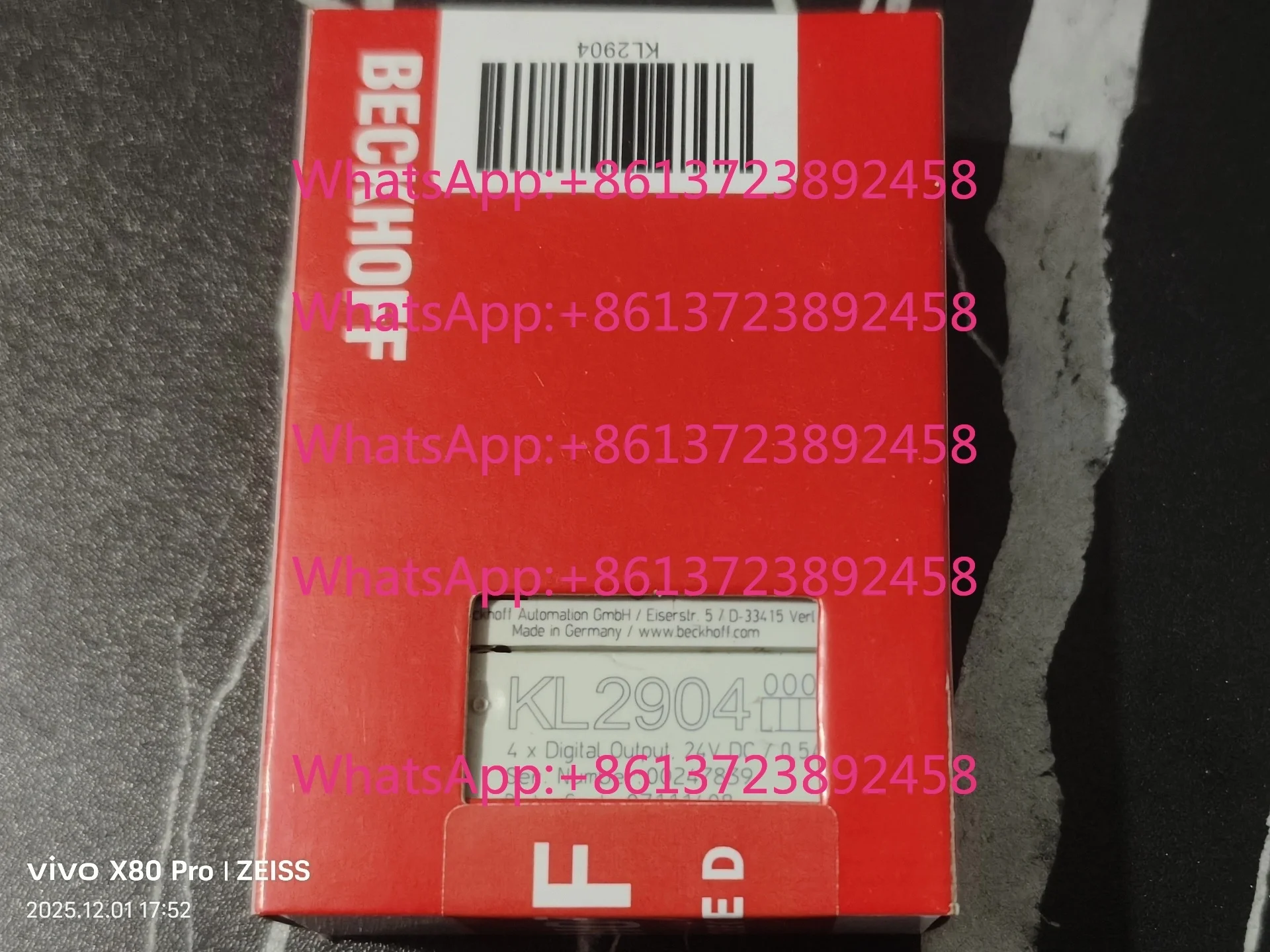 Beckhoff KL2904 module, brand new original and genuine, imported from Germany, 4 digital outputs