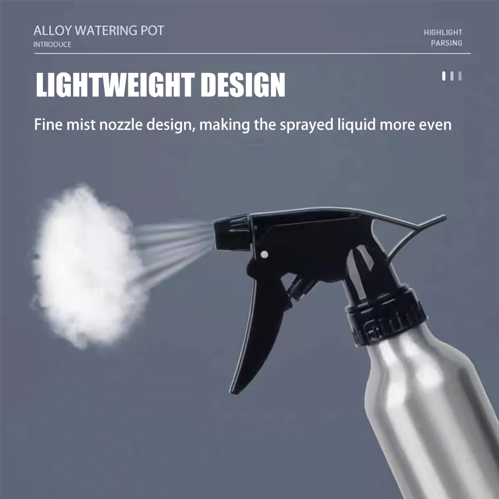 250mL Aluminum Tattoo Spray Bottle with Rotating Spout Spray and Stream Mode Refillable Bottle Water Sprayer Tool for Tattooing