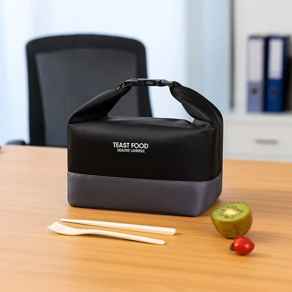 

Foldable Portable Lunch Bag Adjustable Large Capacity Crossbody Cooler Bags Waterproof Outdoor Picnic Bag Office