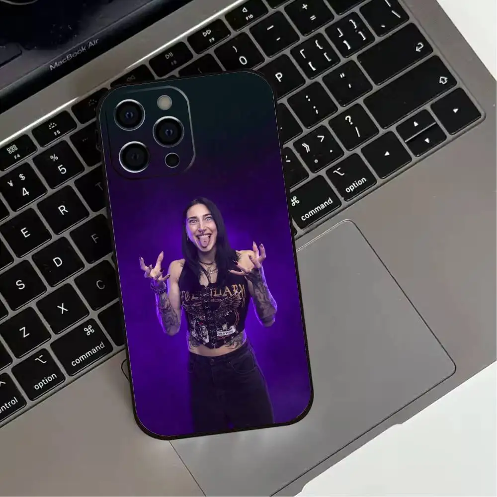 Funda de teléfono R-Rhea R-Ripley Wrestler para iPhone 17,16,15,14,13,12,11 Plus,Pro Max,XS, funda negra de silicona suave