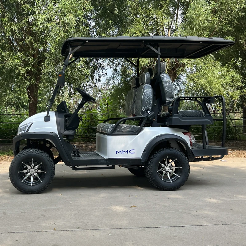 New Lifted Lithium Battery Cheap Off Road Golf Hunting Carts Street Legal Golf Scooter Solar Panels 4 Seater Electric Golf Cart