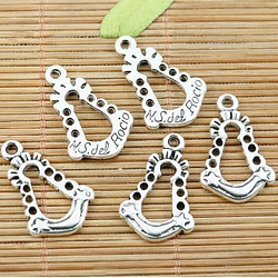 5pcs 27*17mm hole 1.5mm Tibetan Silver N S DEL ROCIO Frame Charms EF1389 Charms for Jewelry Making
