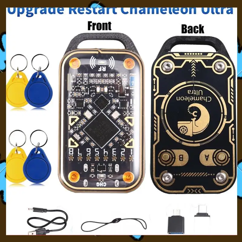

Акция! 125K 13,56 МГц Chameleon Ultra Upgrade Эмулятор смарт-карт + 4XCUID Брелок RFID Считыватель смарт-чипов Декодирование карт Дубликат