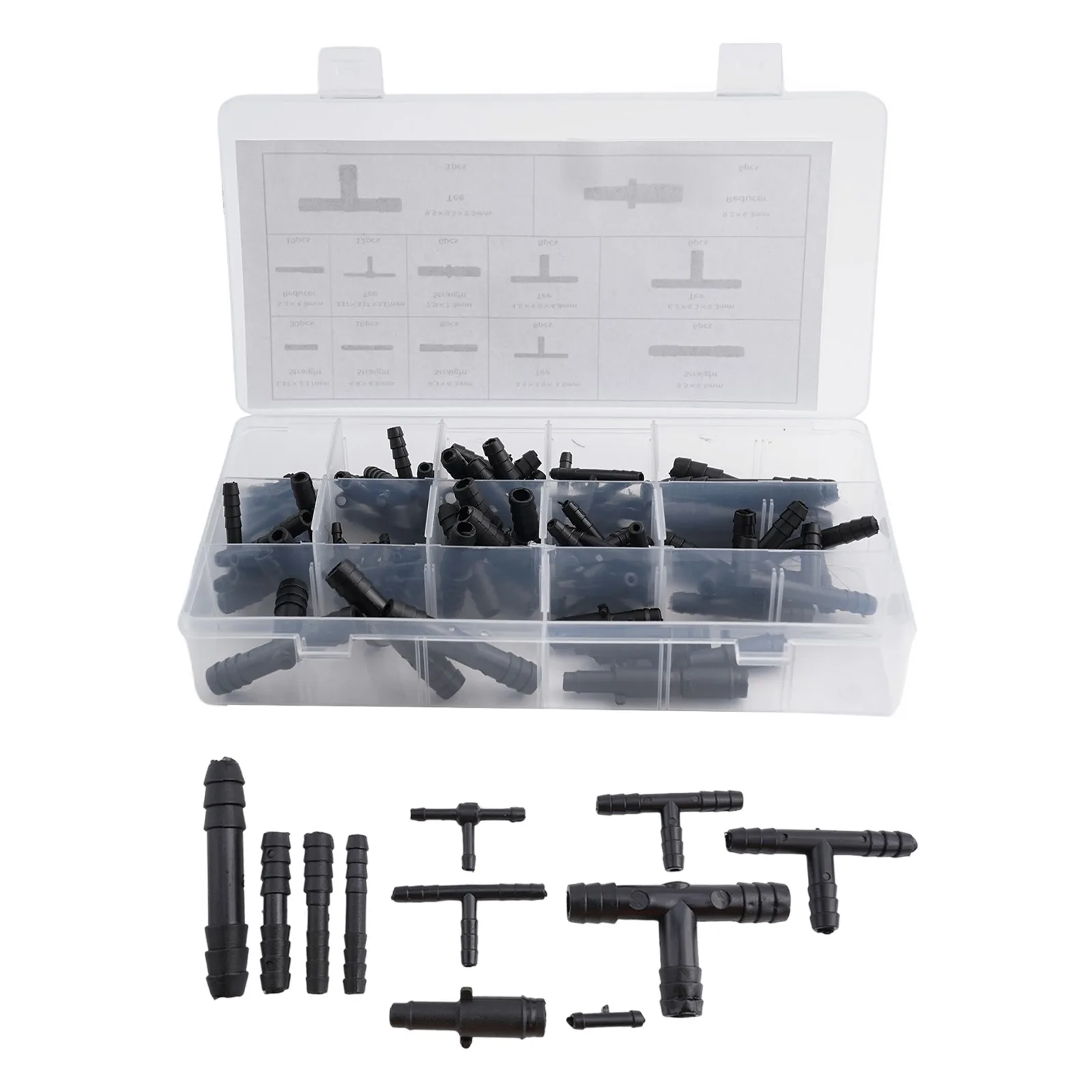 Vacuum Tee Automotive Vacuum Tubing Connector Tee Kit Package Content Joint Part Name Vacuum Connector Assortment Kit