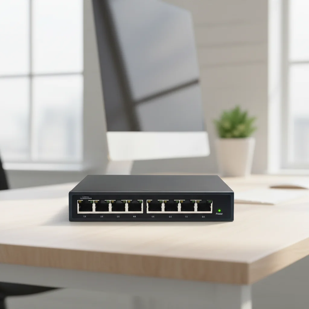 OEM/ODM GXCOM TS8108P Passive 24V Gigabit PoE Switch 8*10/100/1000Mbps with VLAN Wireless AP CPE Bridge Router