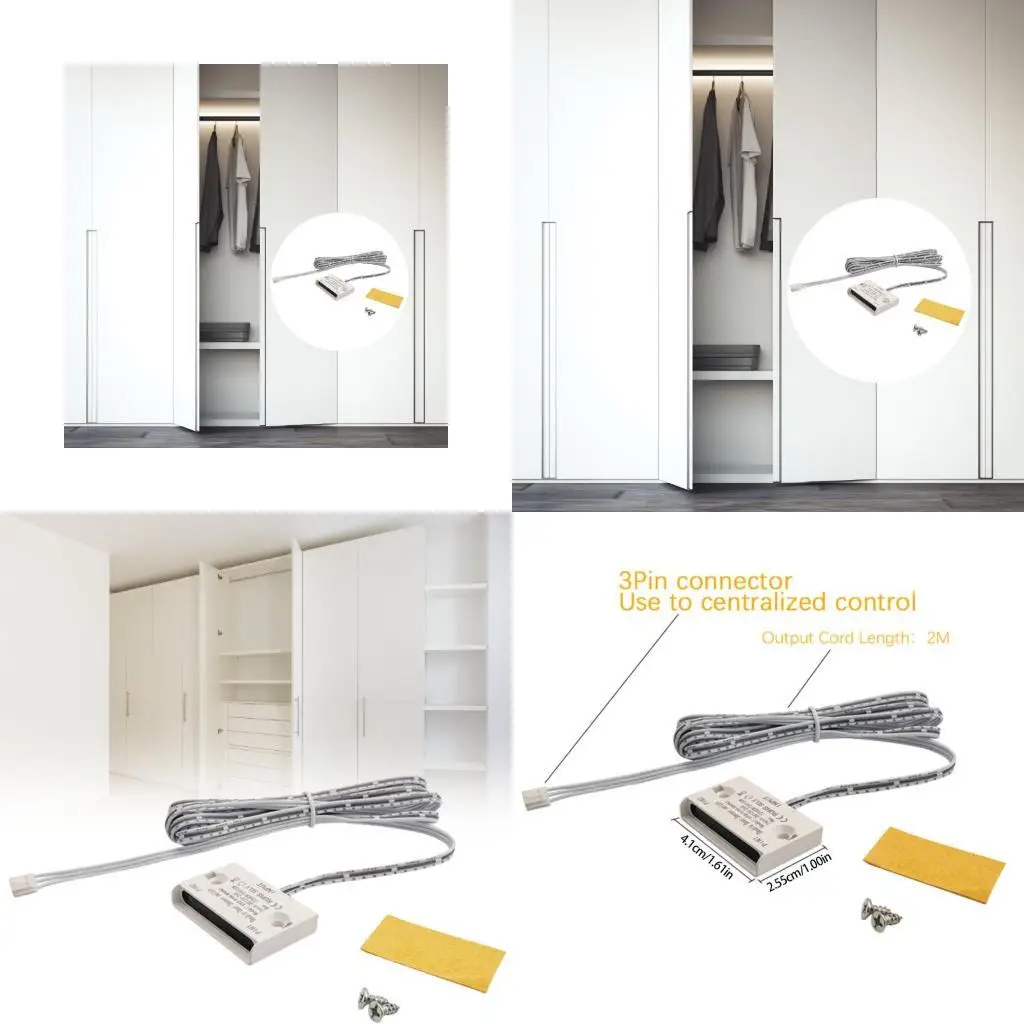 

R9UF 2PCS Двойной боковой индукционный переключатель Дверной дверь аксессуаль для управления дверью