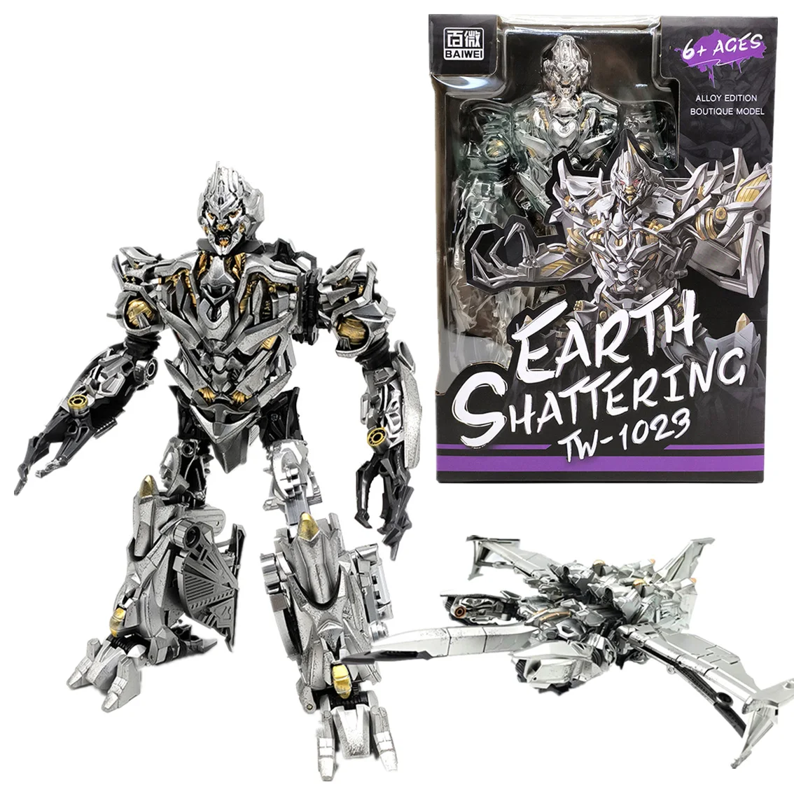 

IN STOCK NEW BAIWEI Transformation TW-1023 MG Tank Megatank KO SS54 Class V Action Figure With Box