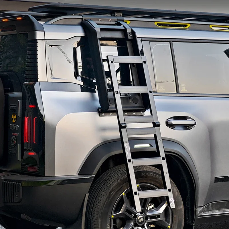 

sell Chery Jetour Traveller T2 Roof Side Ladder Aluminum Alloy Rear Window Folding Ladder Frame Exterior Parts Automobiles get f