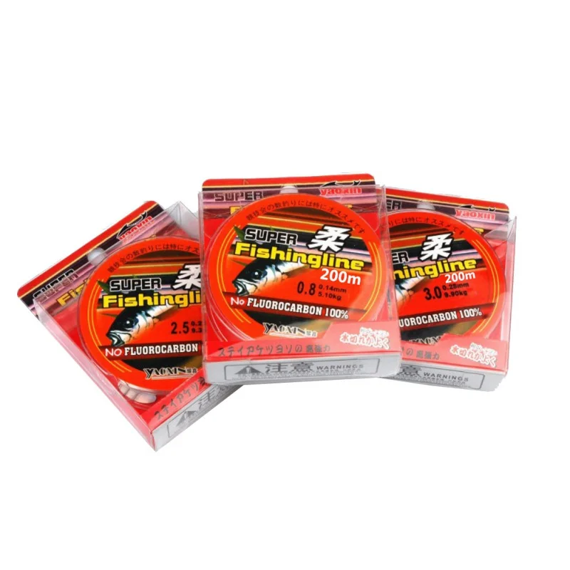 200M/219 Yard Nylon Fluorocarbon Fishing Main Line High Strength Freshwater Saltwater Wire Outdoor Accessories
