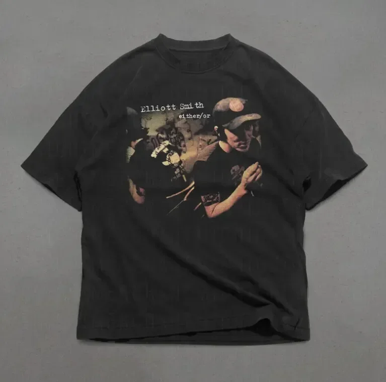 Elliott Smith Either Or T-Shirt Vintage Comfort Colors Indie Folk 90s Tee